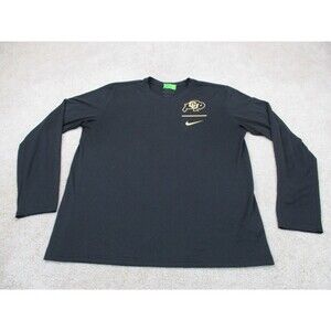 Colorado Buffaloes Nike Shirt Top Women Large Black CU Boulder University Buffs